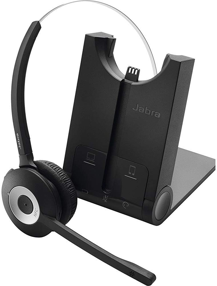 Wireless Bluetooth Headset with Headband Attachment and Base B14404