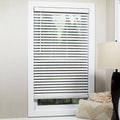 White Cordless Flat Slat Blind T22762