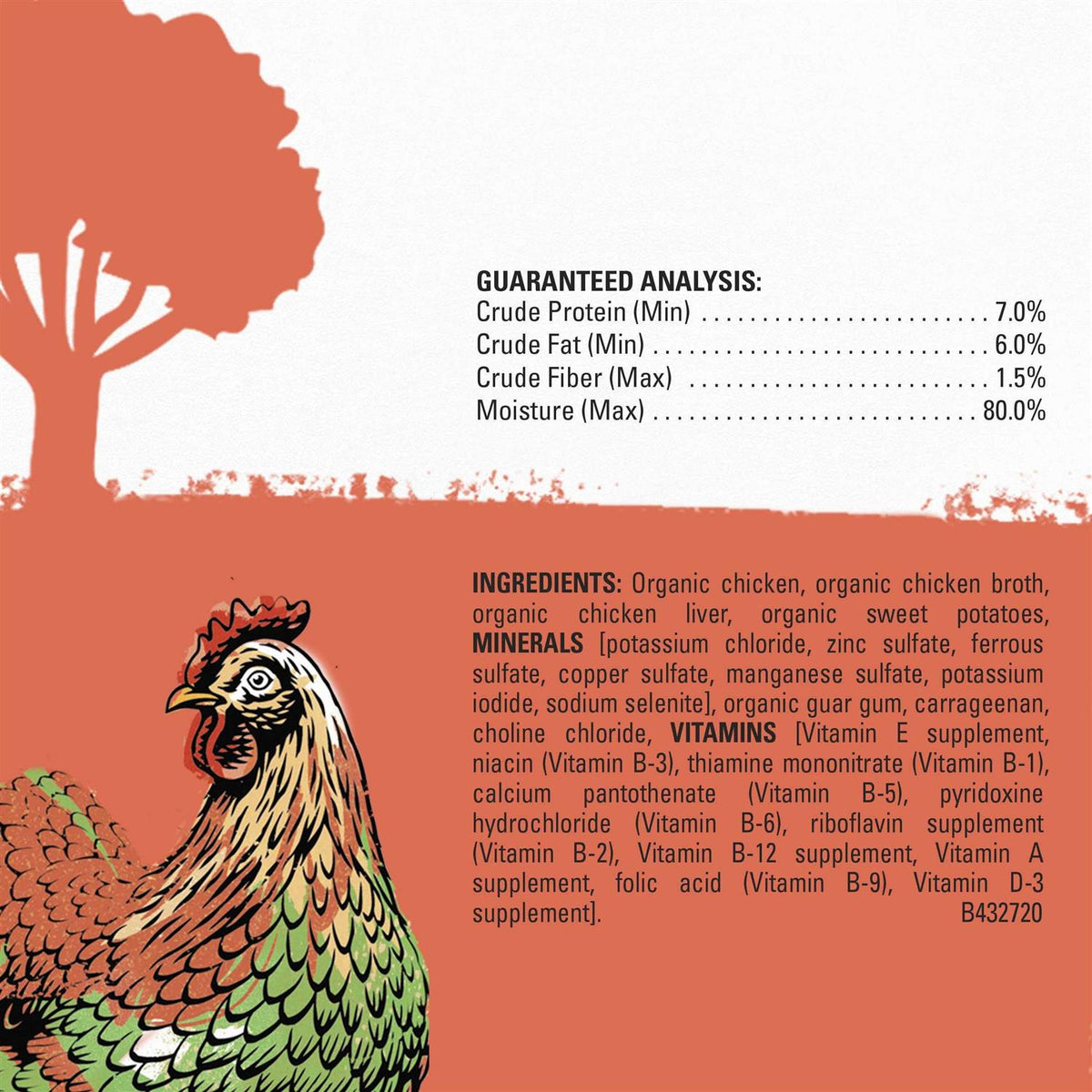 Organic Chicken Recipe Wet Dog Food T93633
