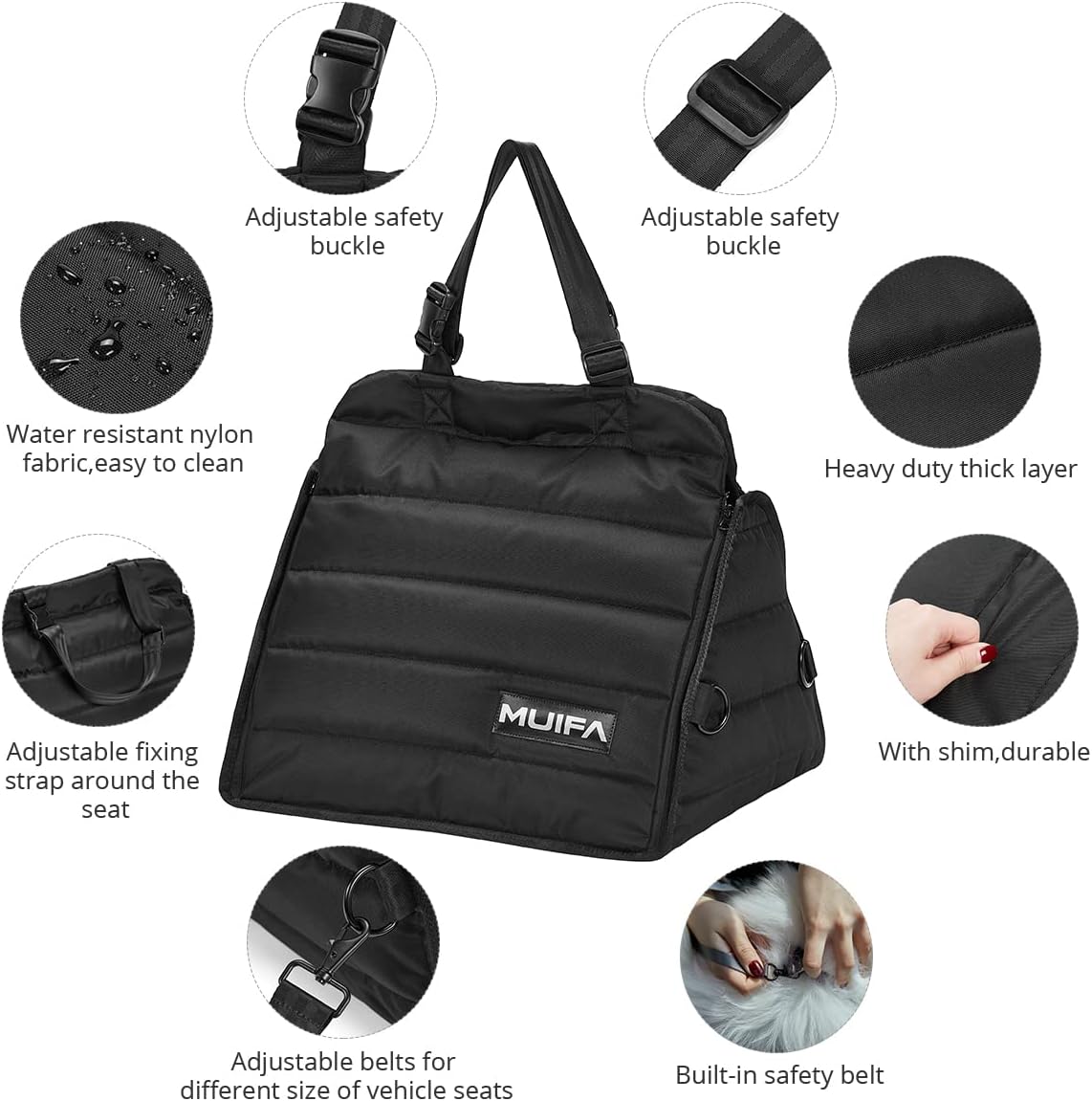 Super Soft Waterproof Fabric Dog Car Seat O28393