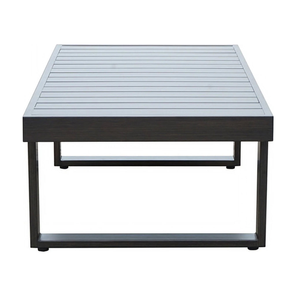 Brown Aluminum Patio Cocktail Table S8430