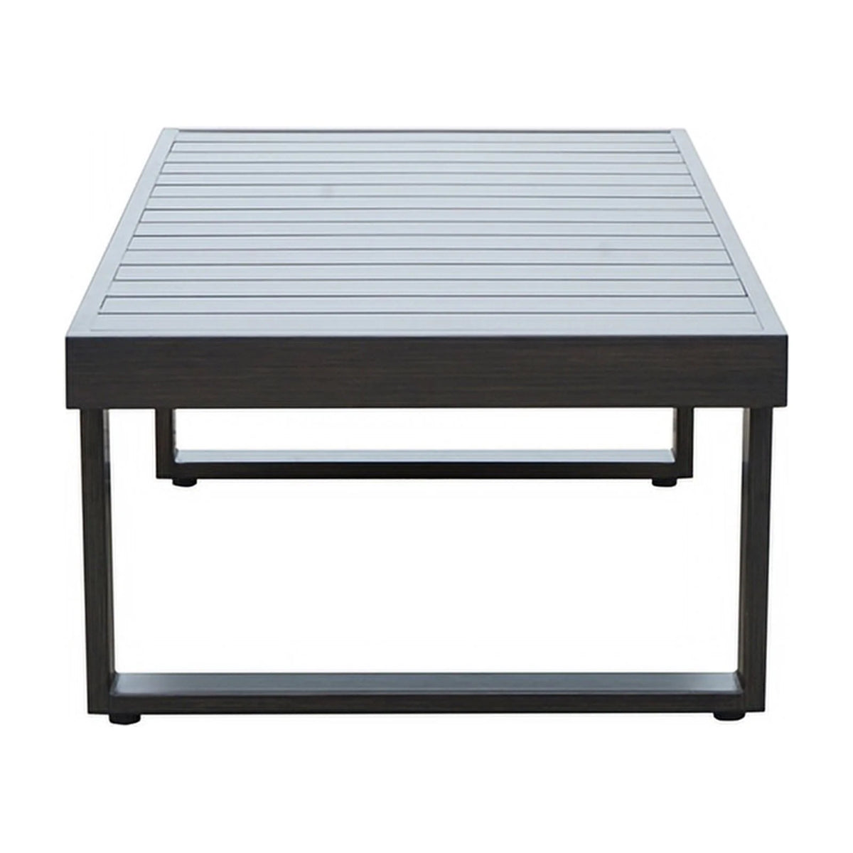 Brown Aluminum Patio Cocktail Table S8430