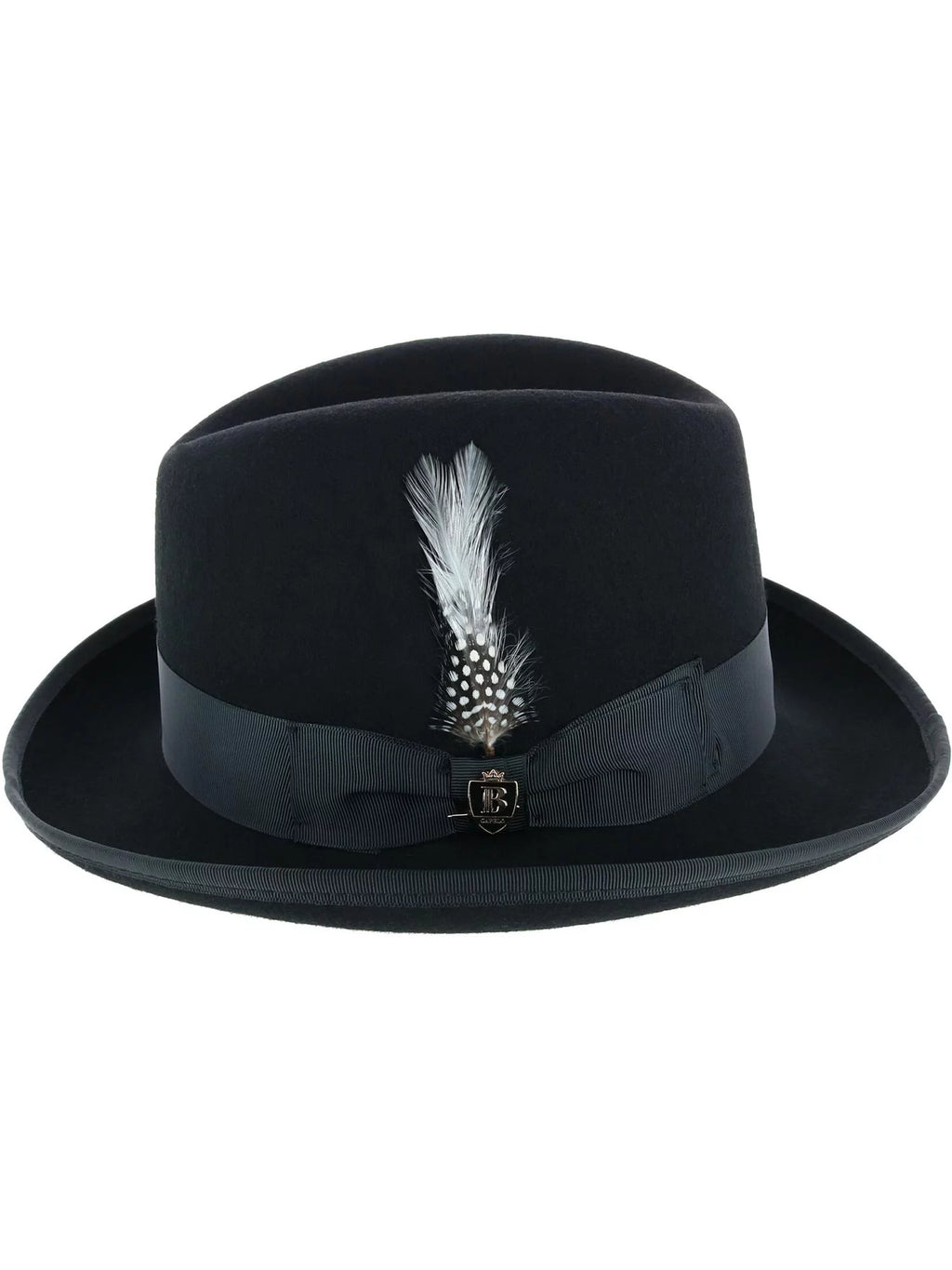Homburg Hat with Feather P3338