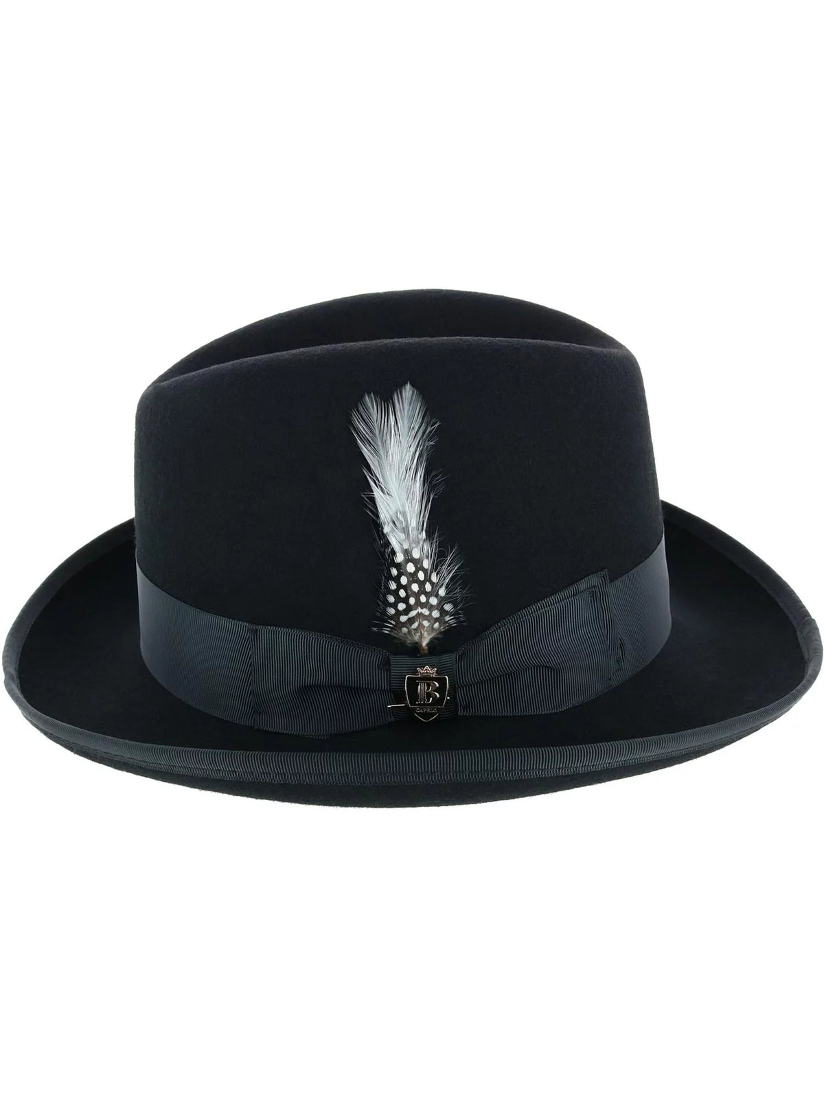 Homburg Hat with Feather P3338