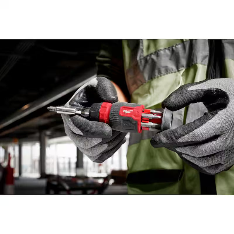 8-In-1 Ratcheting Multi-Bit Screwdriver A83376