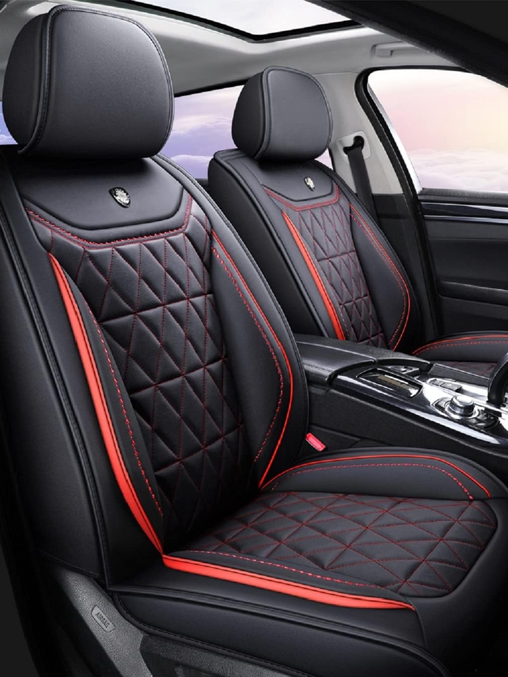 Faux Leather Universal Fit Car Seat Covers A43544