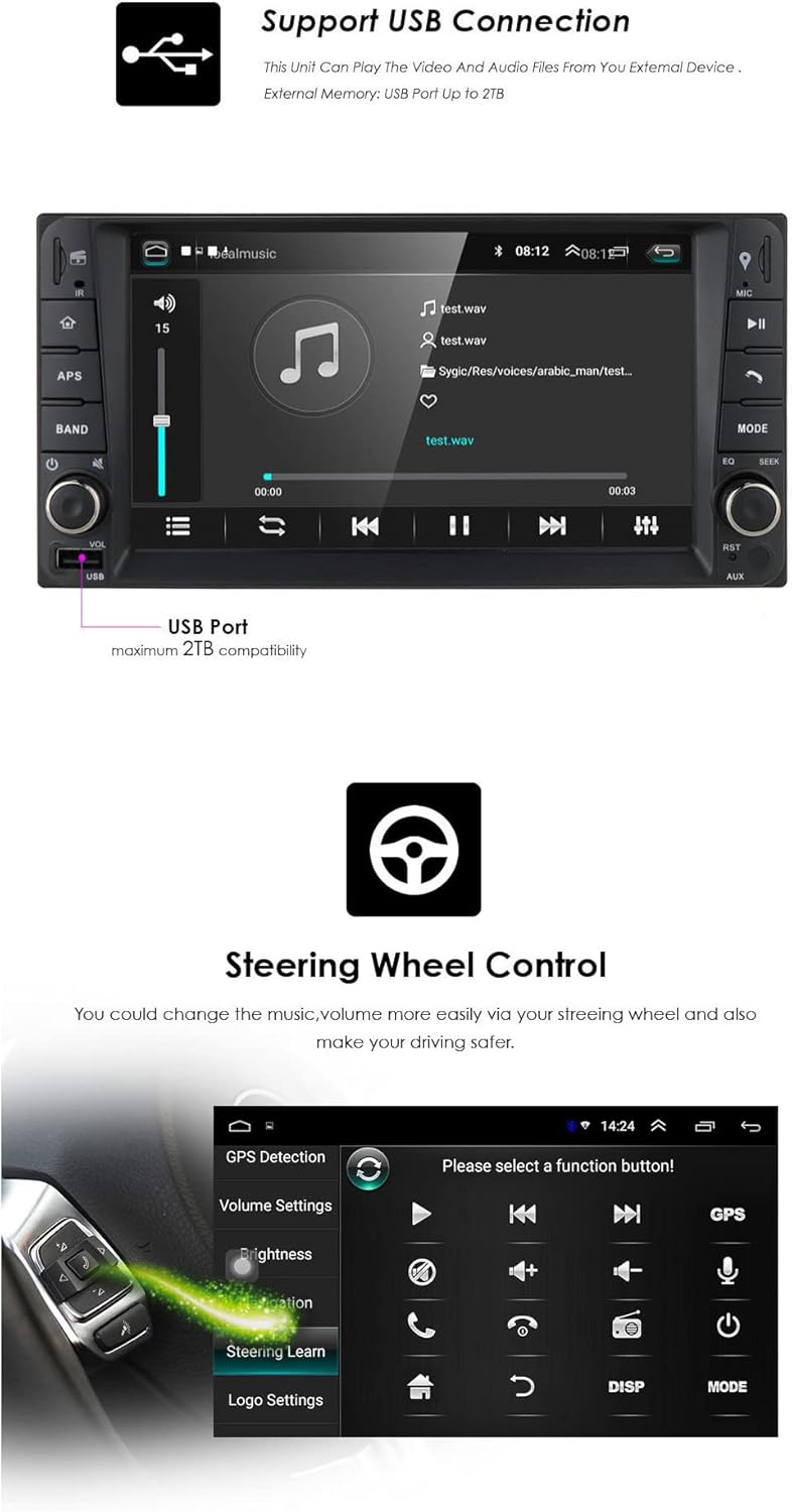 Android Car Stereo Radio Touch Screen Bluetooth E151117