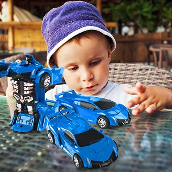 2 Pack Transforming Robot Car Toy W2793