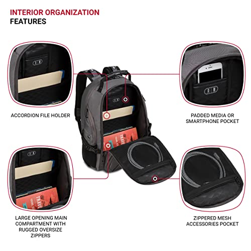 Black 19-Inch Laptop Backpack E9692