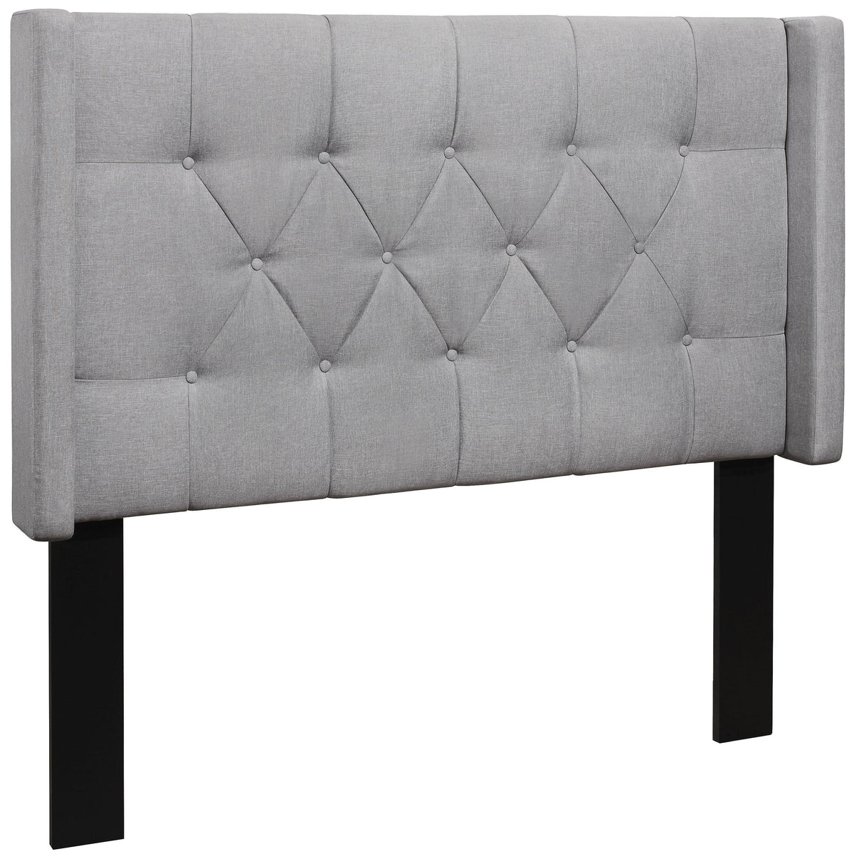 King Light Gray Linen Headboard S111