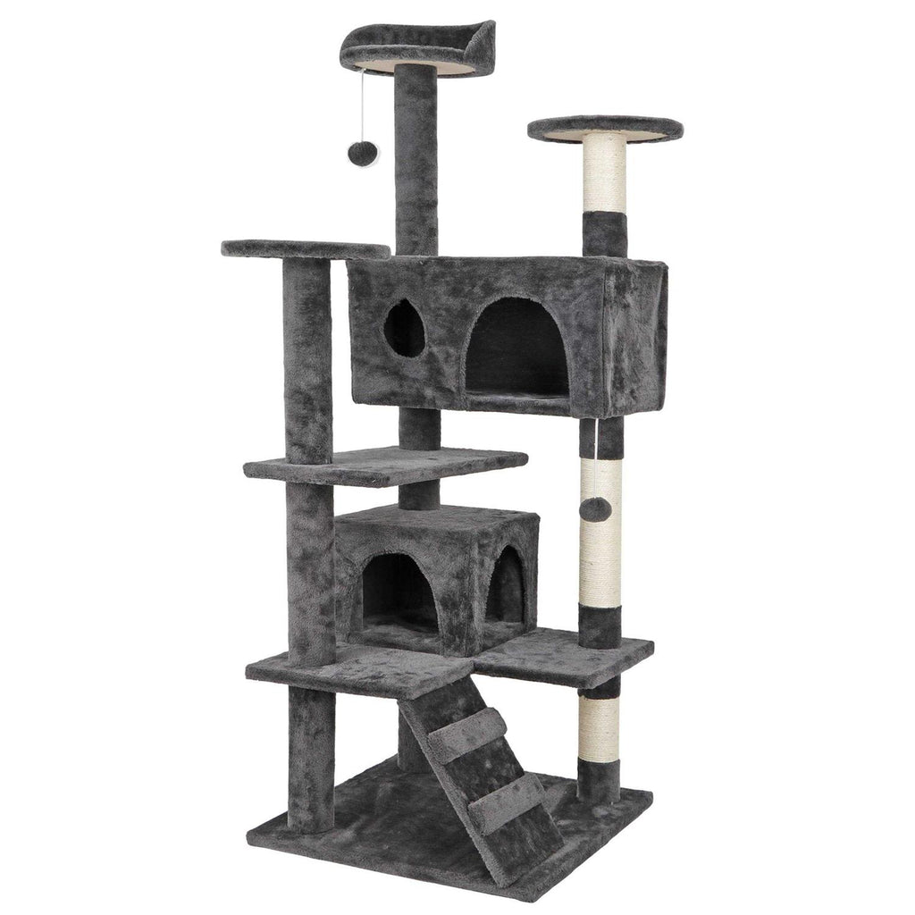 Cat Tree Multi-Levels Condos Scratching Post Tower Play House O83612