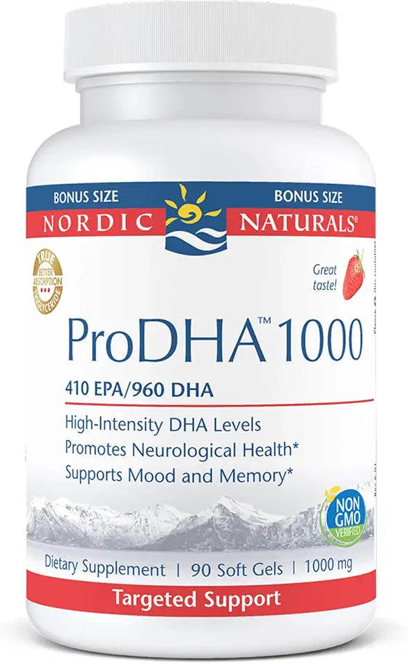 90 Soft Gels Strawberry Omega-3 DHA B908