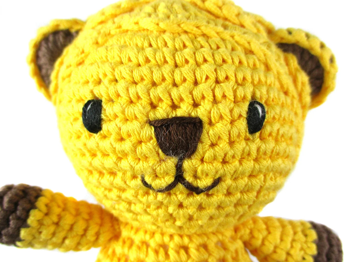 Yellow Sitting Lion Plush Toy C846153