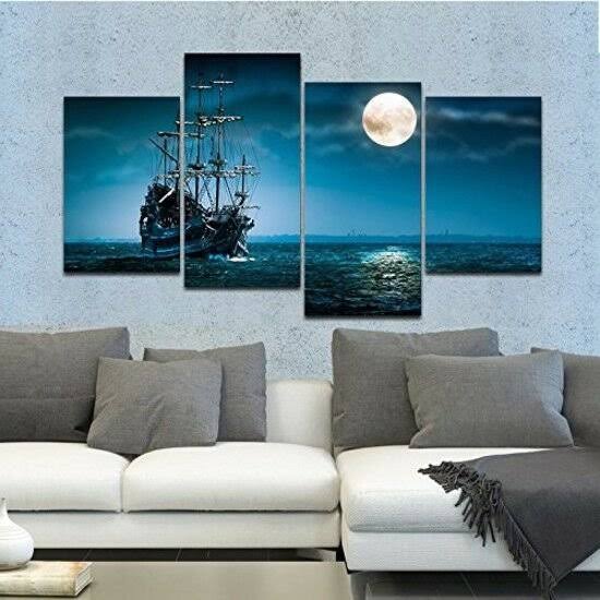 4 Piece Framed Seascape Artwork I387526