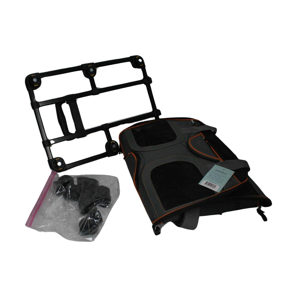 Pet Carrier with Removable Wheels and Double Telescopic Handle F676038