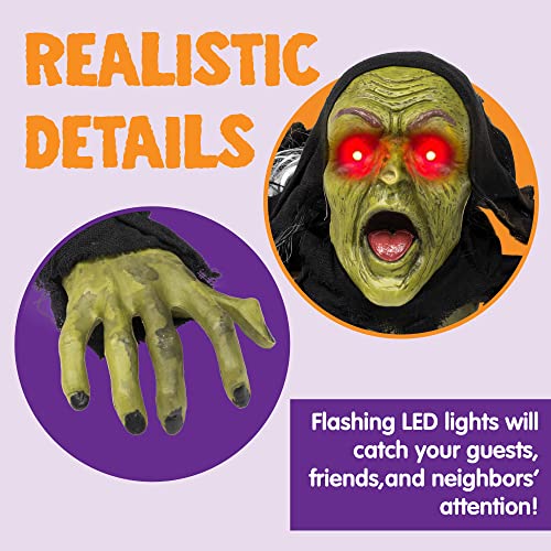 Halloween Outdoor Zombie Groundbreaker Decoration with Sound and Flashing Eyes Q40950