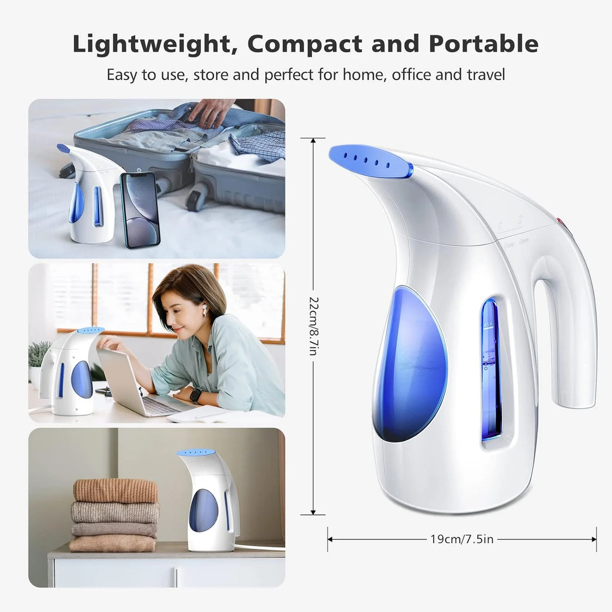 Clothes Steamer 240ml 700W Blue L64162