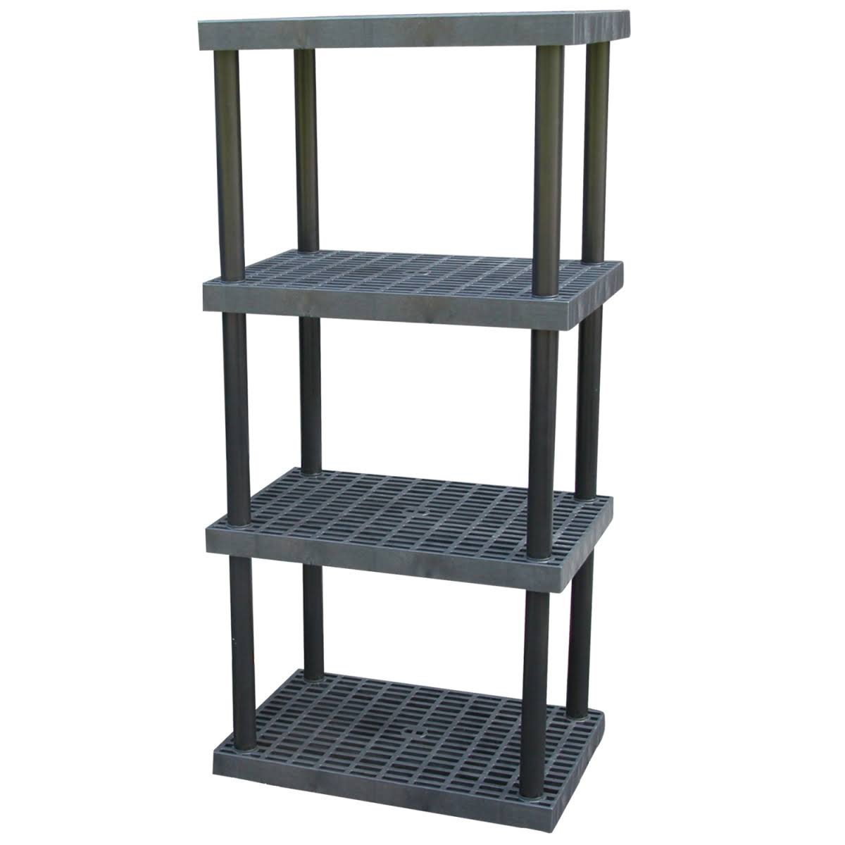 Plastic Bulk Shelf, 36X24, 4 Shelf C5803