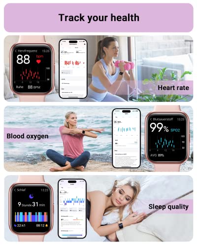 1.8" Touch Screen Smart Watch with Alexa Built-in W234