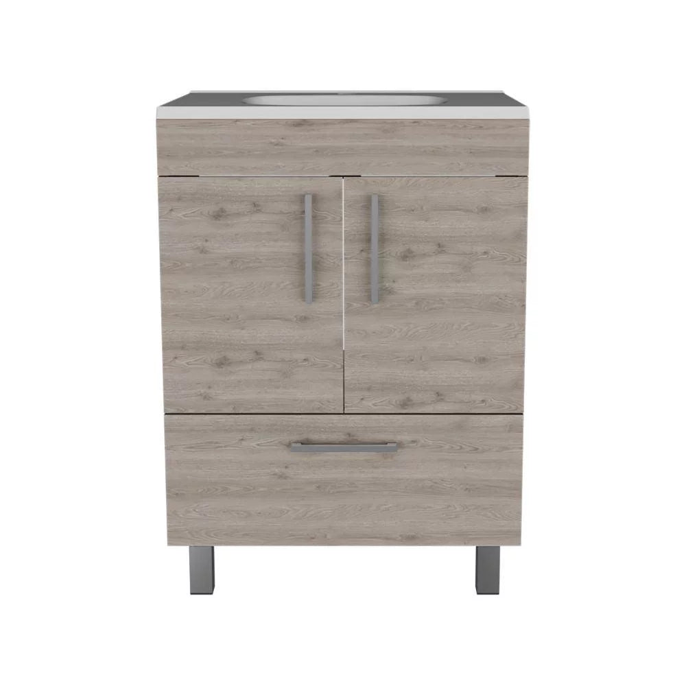 Light Gray Single Bathroom Vanity R7612