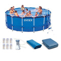 15ft x 48in Frame Swimming Pool Set with Pump W789