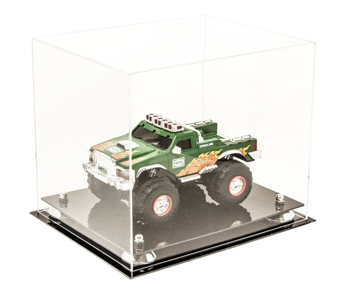 Clear Acrylic Display Case with Black Risers S4705