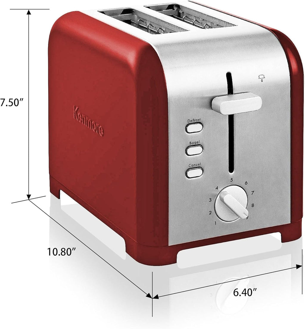 2 Slice Stainless Steel Toaster with Extra Wide Slots X687