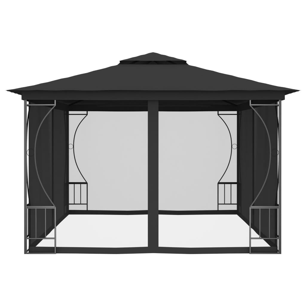 Anthracite Gazebo with Nets Q2467