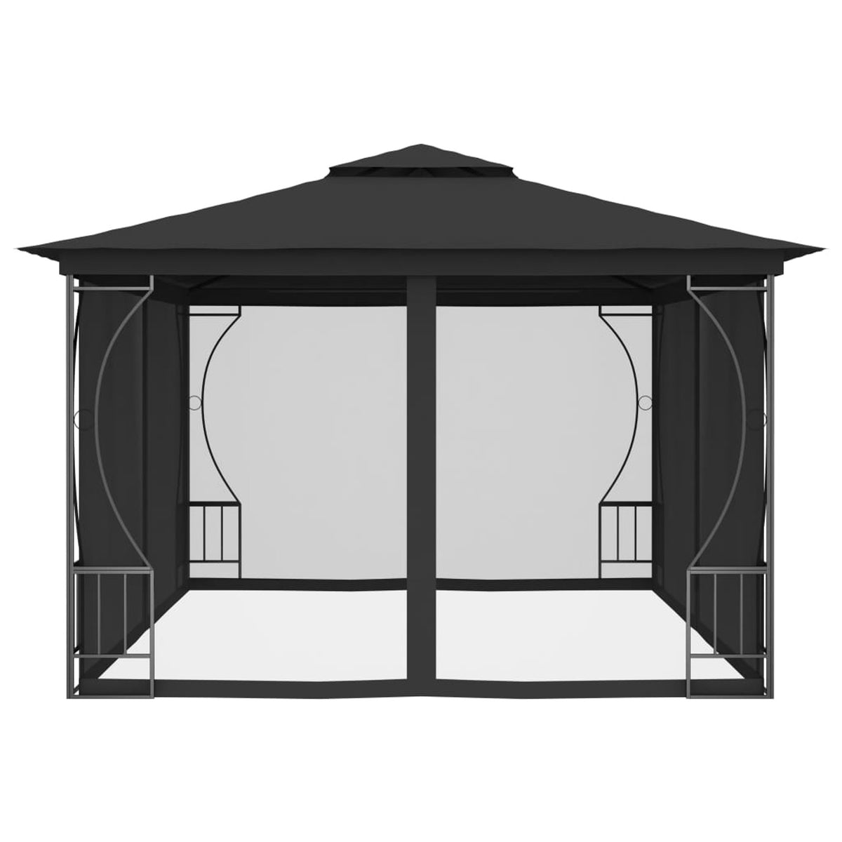 Anthracite Gazebo with Nets Q2467