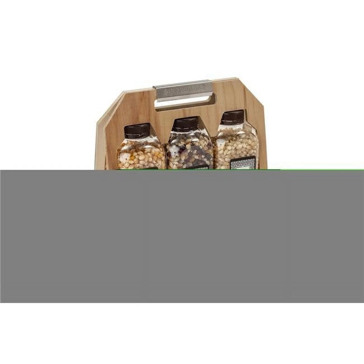 Gourmet Popcorn Kernel Collection Wood Crate Set E4667