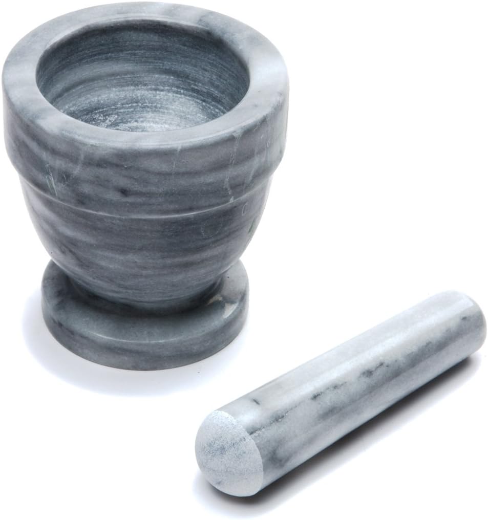 White Marble Mortar and Pestle P862