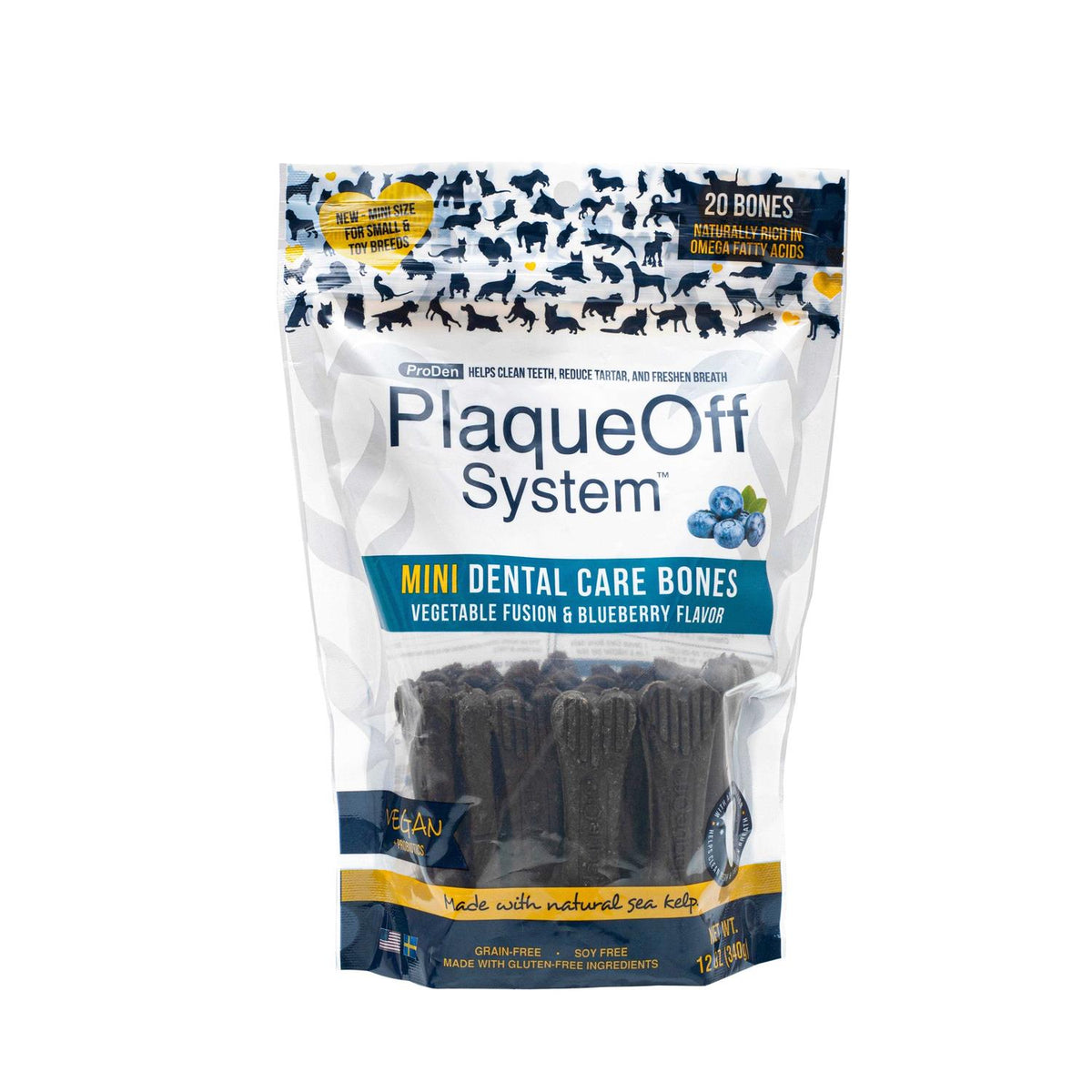 Mini Dental Bones Vegetable Fusion & Blueberry A4016