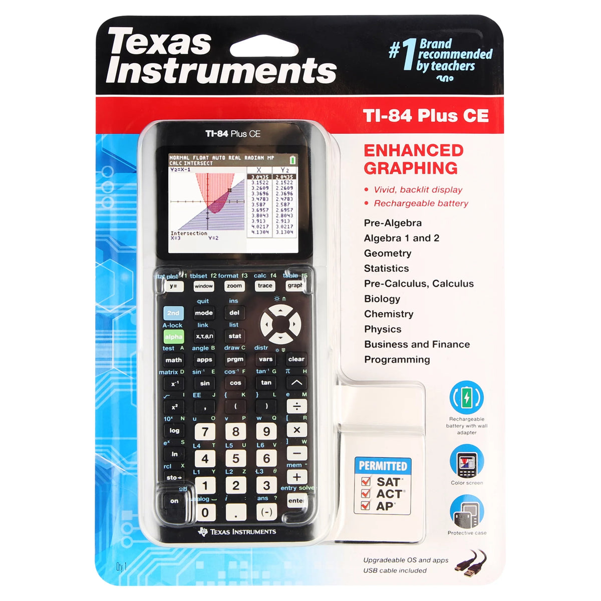 TI-84 Plus CE Graphing Calculator Black Z470