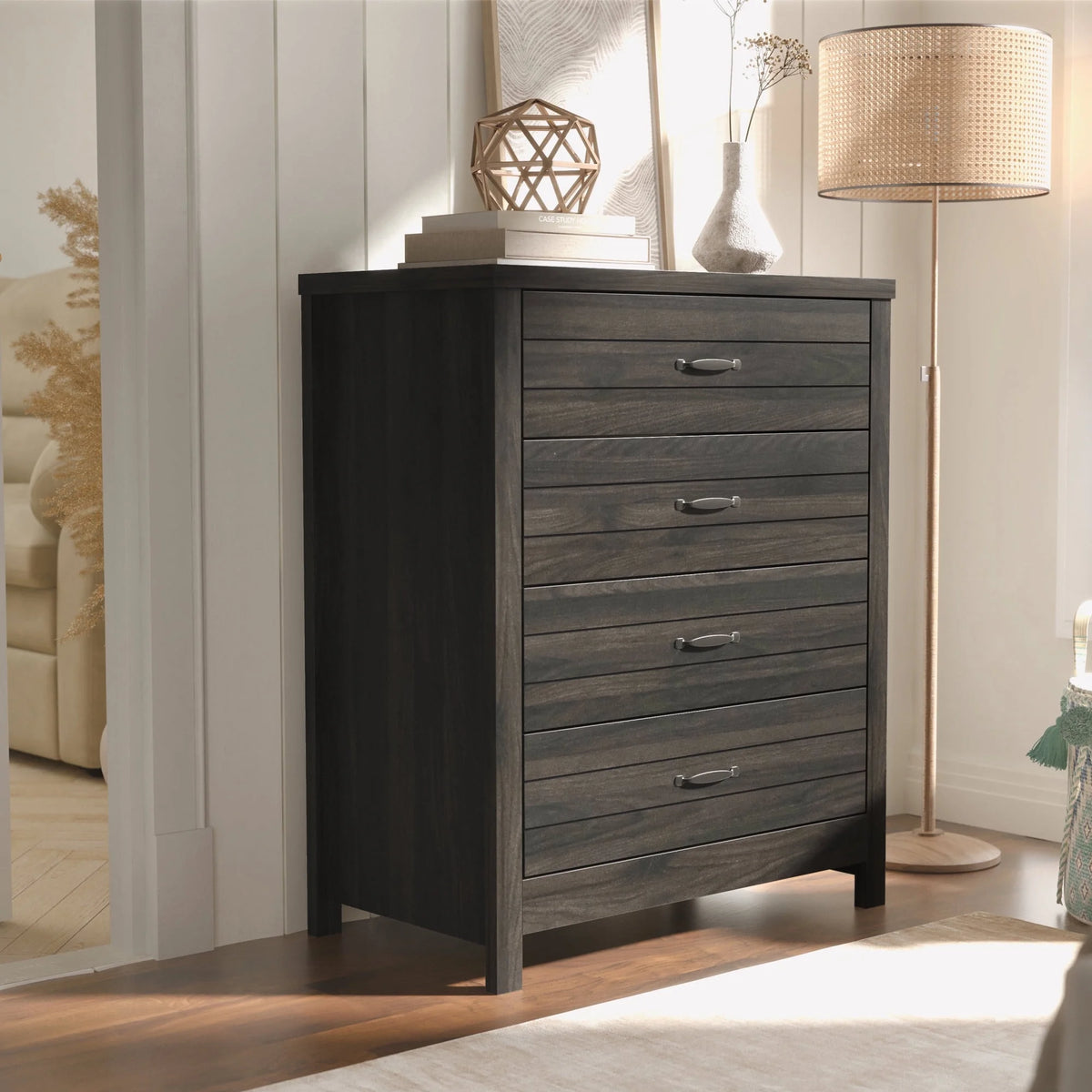 Espresso 4-Drawer Dresser V6221