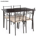 5-Piece Wood & Metal Dining Set U2120