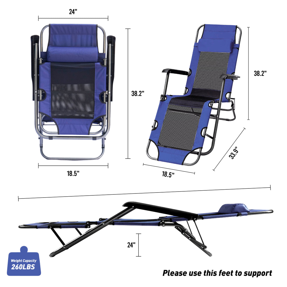 Zero Gravity Lounge Chair Recliner K9266