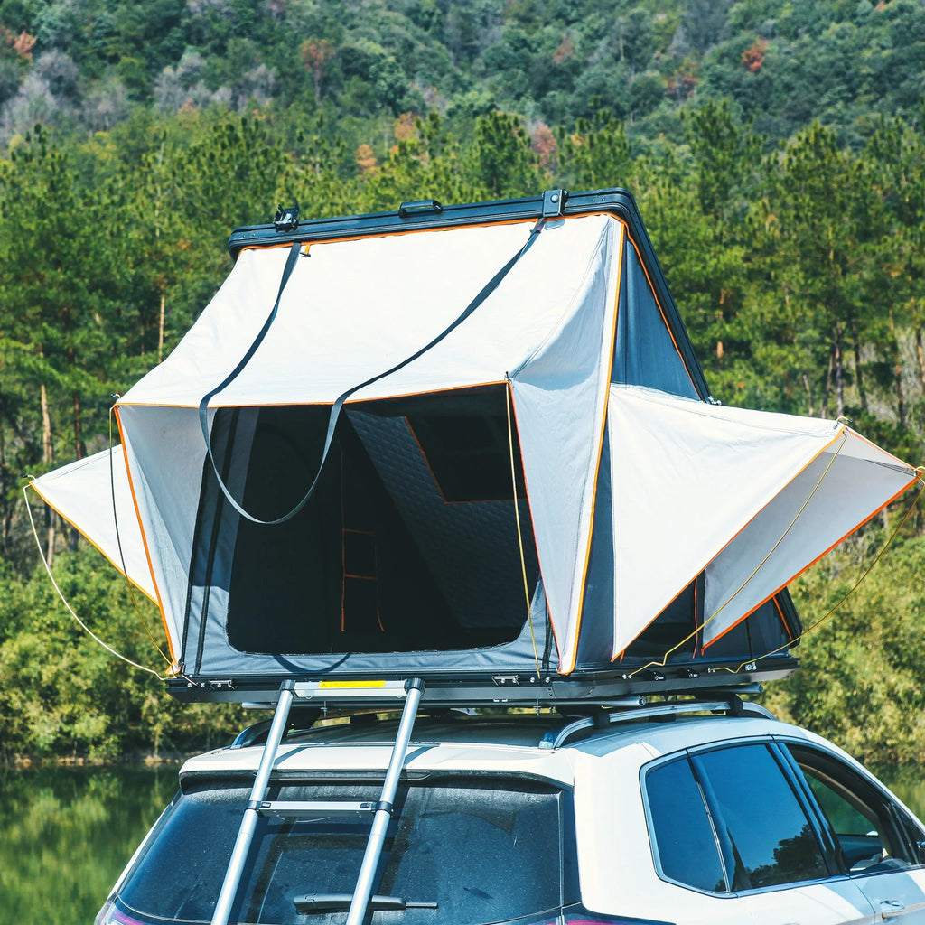 Triangle Aluminium Black Hard Shell Rooftop Tent W363513