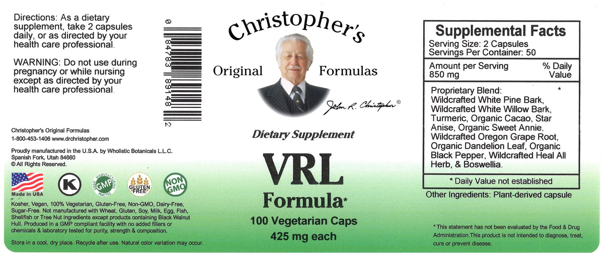 VRL Formula Capsule 100 ct. B682