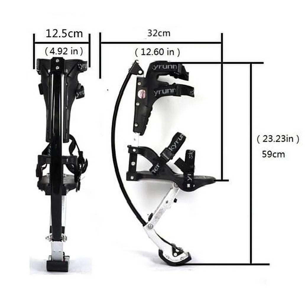 Black Kangaroo Shoes Jumping Stilts U8979