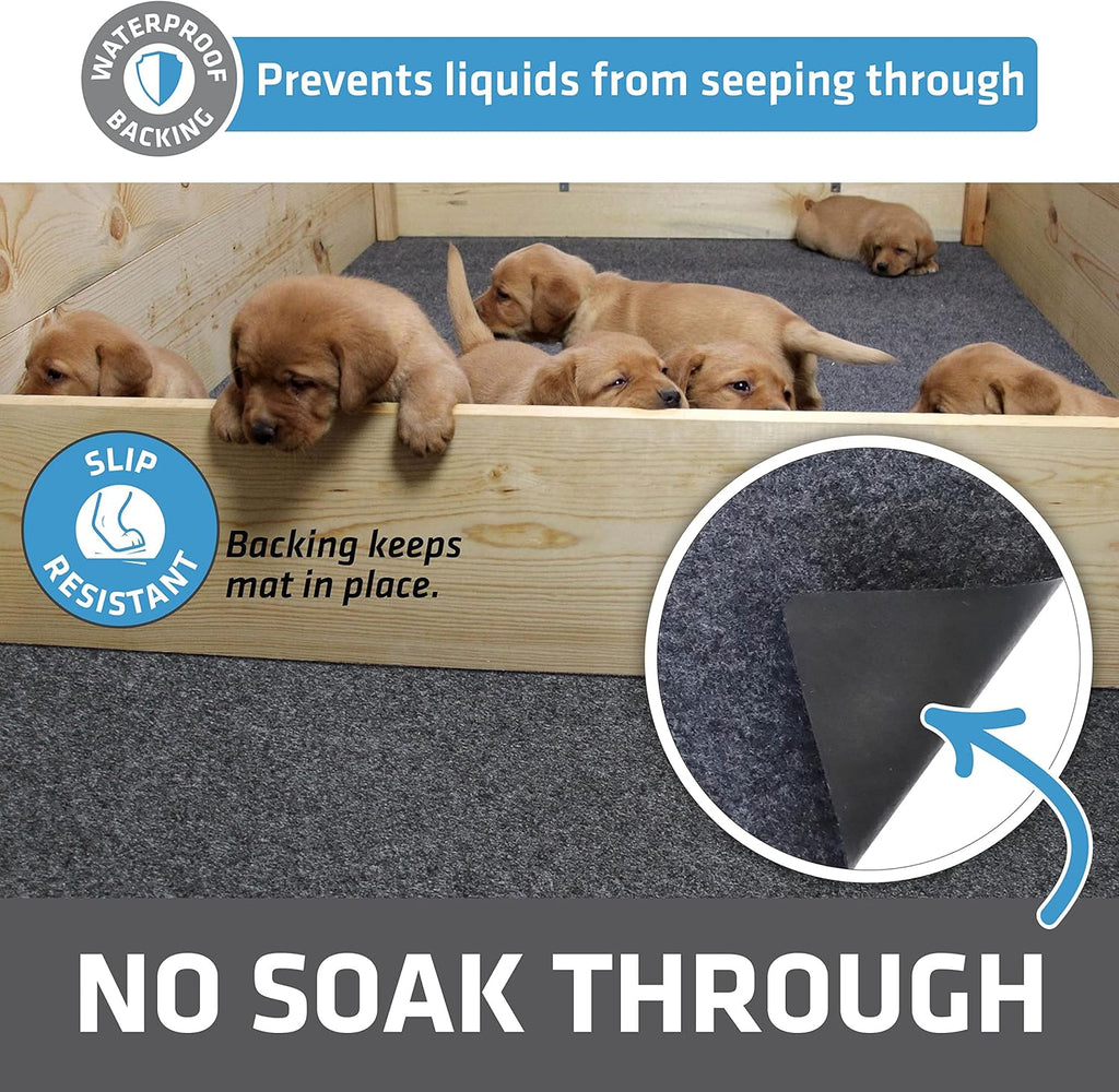 Whelping Box Liner Mat, Washable Reusable Dog Puppy Pee Pad, Absorbent Waterproof Durable, 48 x 100 R3343