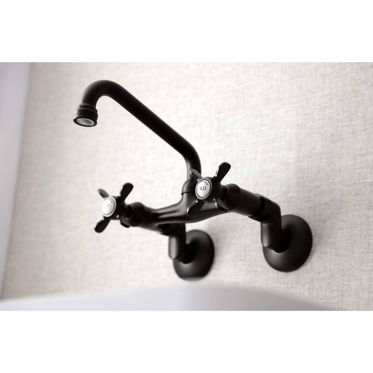 Brushed Nickel Wall Mount Kitchen Faucet U957874