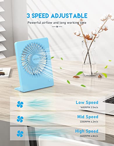 Black Rechargeable Portable Desk Fan L414