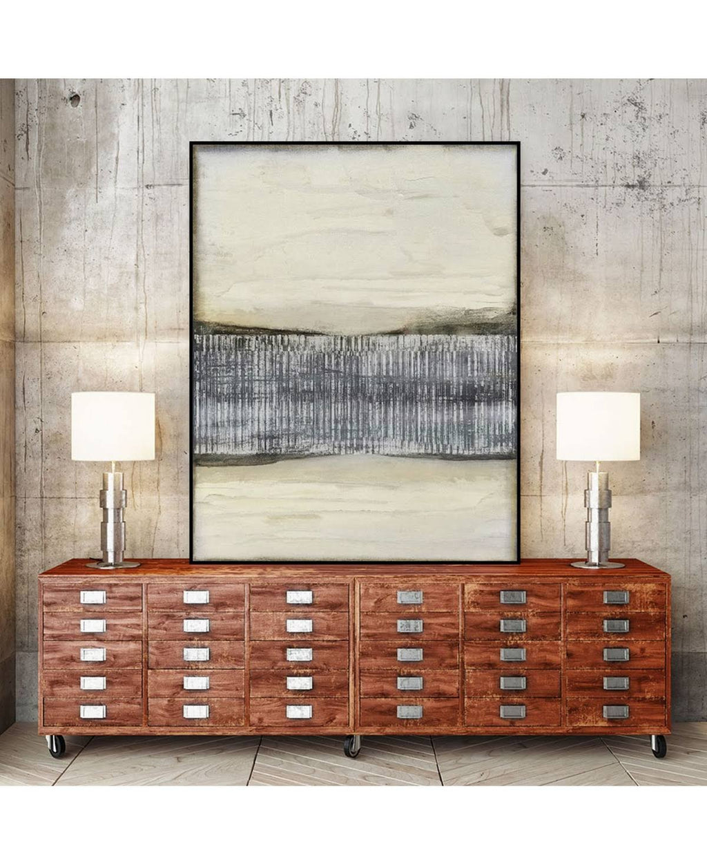Framed Canvas Art Block O5761