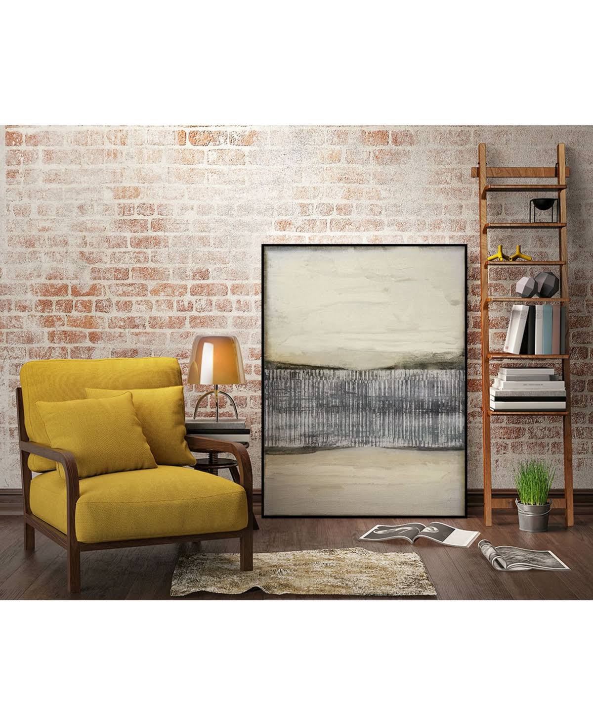Framed Canvas Art Block O5761