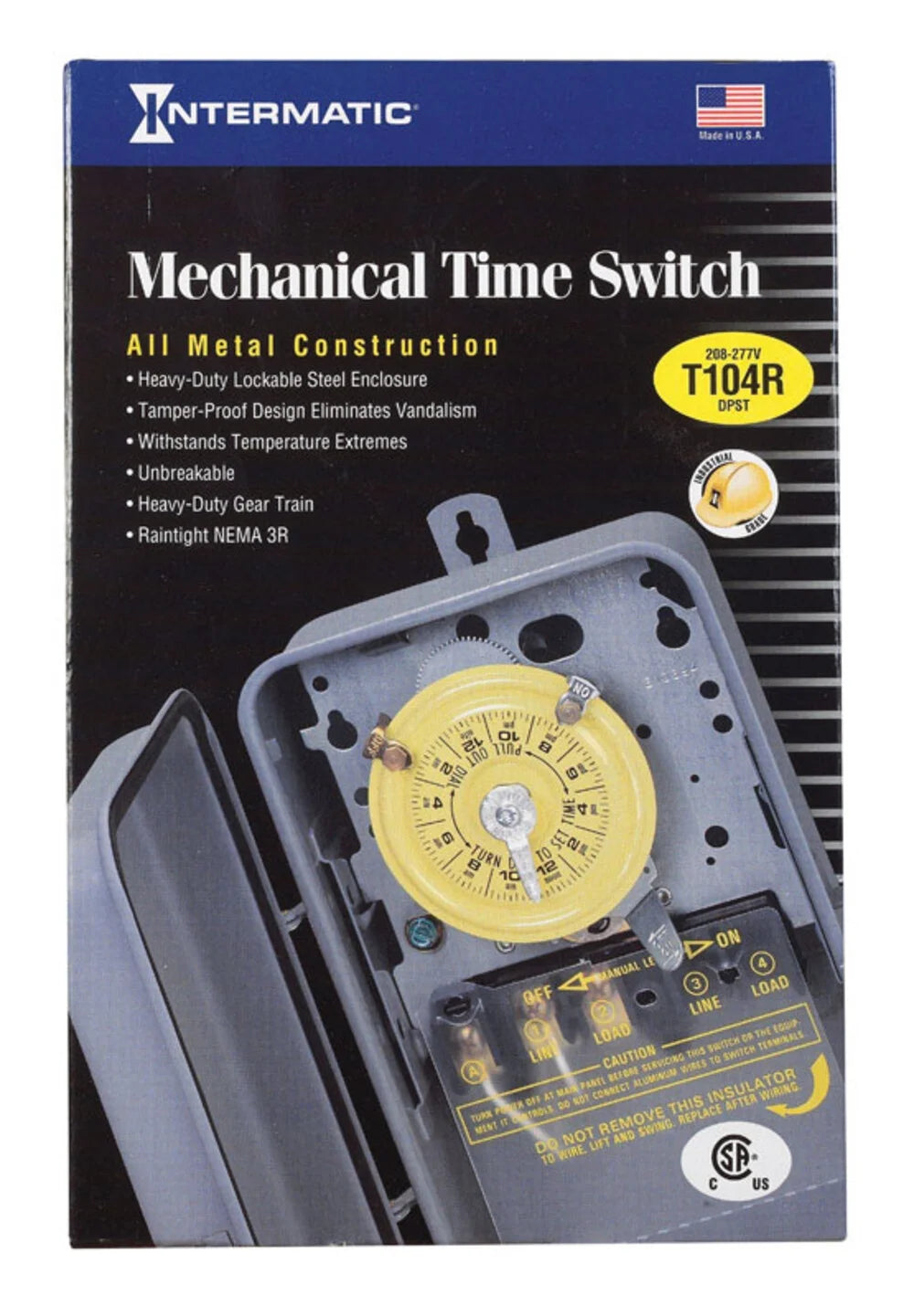 Gray Mechanical Timer Switch 277 V R716