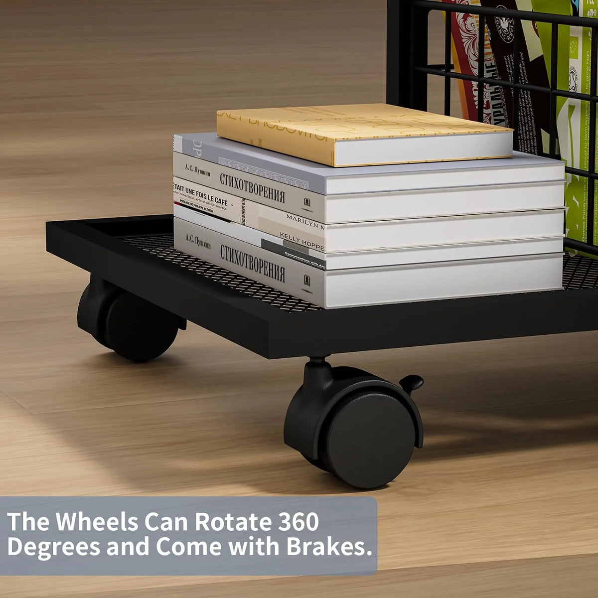 C-Shape Metal End Table with Drawer G914643