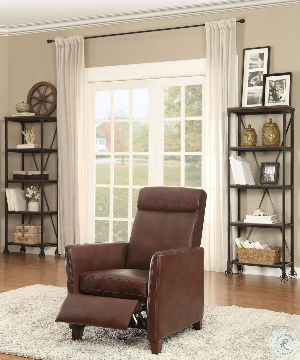 Brown Push Back Reclining Chair F92643