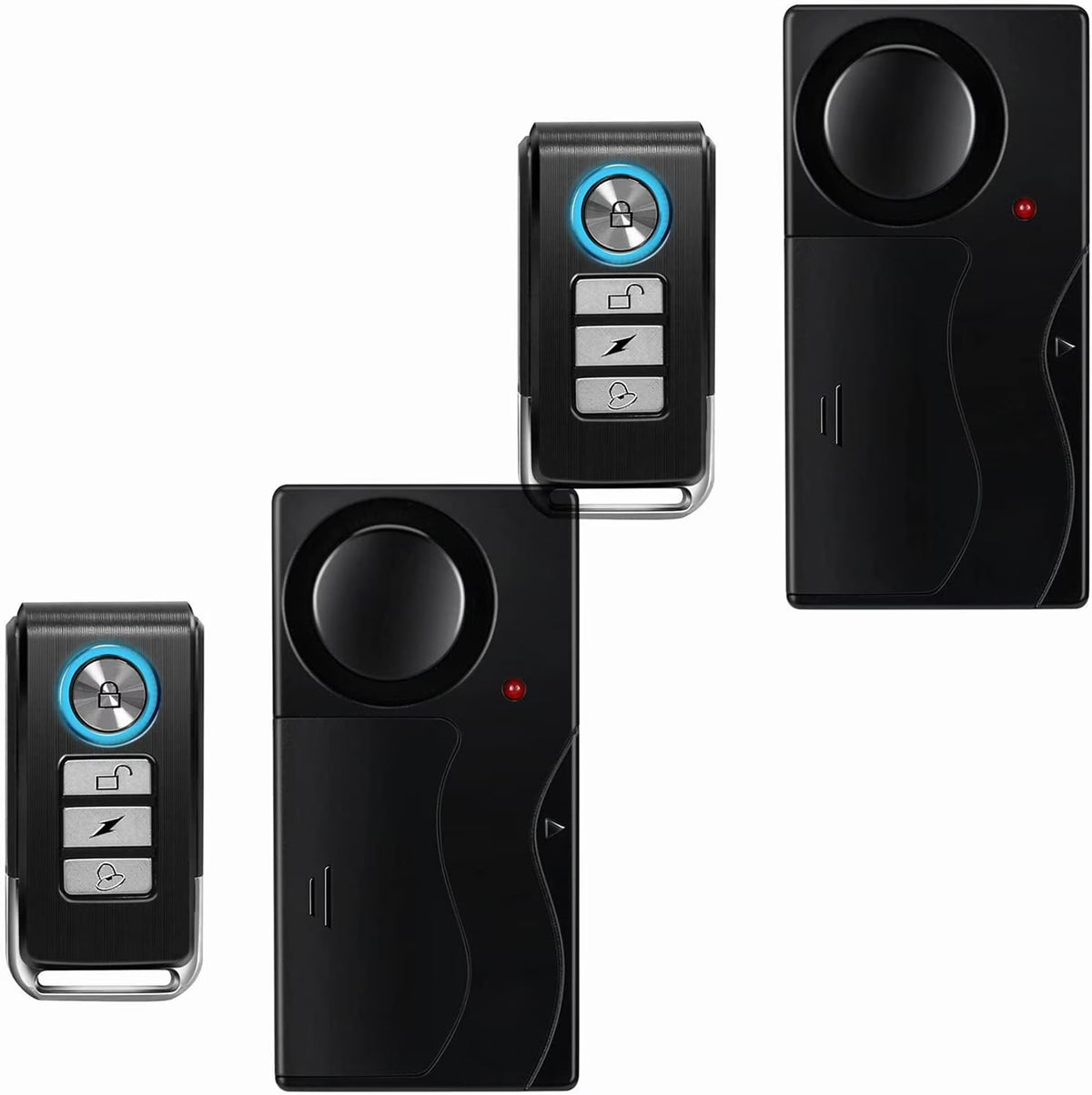 2Pack Remote Control Anti-Theft Bicycle Alarm P98646
