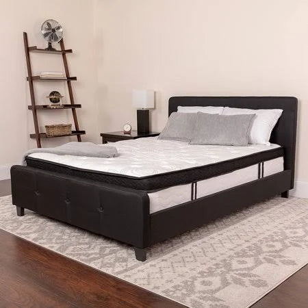 King Size 12 inch Memory Foam and Pocket Spring Mattress in A Box X886