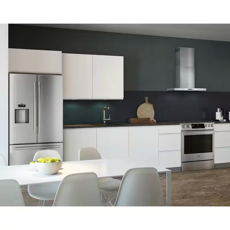 30 in. 600 CFM Convertible Wall Mount Range Hood in Stainless Steel I266302
